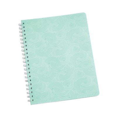 MSHO - Spiral Notebook, 8-1/2"x11", Textured Design, Blue 14880