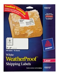 Weather Proof Mailing Labels