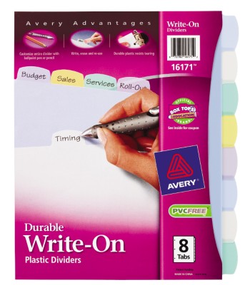 Durable Write-On Dividers 16171