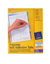 Printable Self-Adhesive Tabs 16283, 80 Tabs