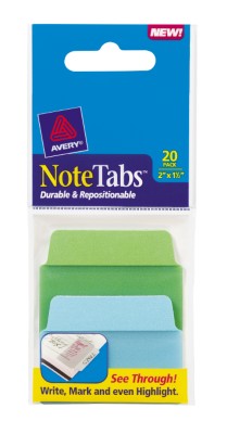 2x1.5 NoteTab Cool Assorted 20 Pack 16289