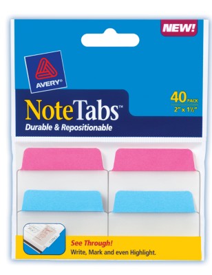 2x1.5 NoteTab Neon Assorted 40 Pack 16293