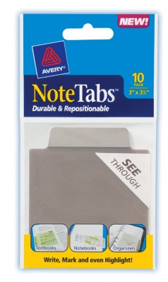 3x3.5 NoteTab Taupe A 10 Pack 16320