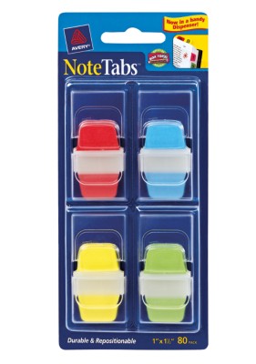1X1.5 NoteTab Asst Primary 80PK 16346