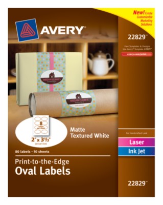 Textured White Label, 2"x3-1/3", Permanent, Laser/InkJet, EasyPeel, PTTE, 8up 10 shts 22829