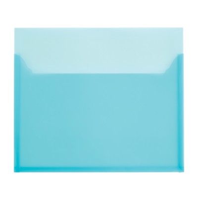 MSHO 1 Self-Adhesive Poly Pocket, Blue, Large, Vertical, 12" x 10-1/4" 24502