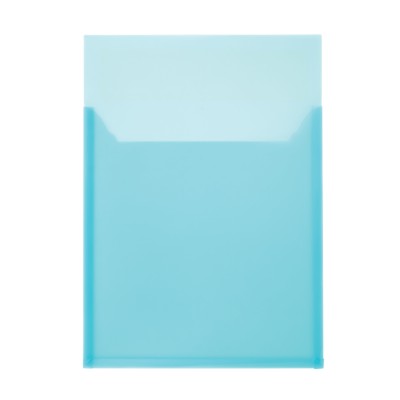 MSHO 1 Self-Adhesive Poly Pocket, Blue, Large, Horizontal, 9-1/2" x 13-1/4" 24504