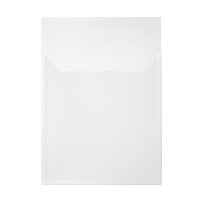 1 Self-adhesive plastic pocket, Whiute, Large, 9-1/2" x 13-1/4" 24505