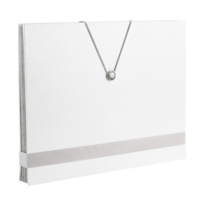 MSHO 1 Shagreen Accordion File, White, Large, 13 L x 10 H x 1.5 depth 24515
