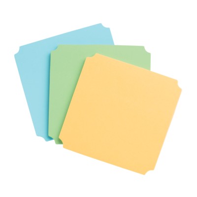 MSHO Sticky Notes Pad, 2-3/4"x2-3/4", UltraHold, Classic, Custom Colors, 45 sheets per pad, 3/pk 45117