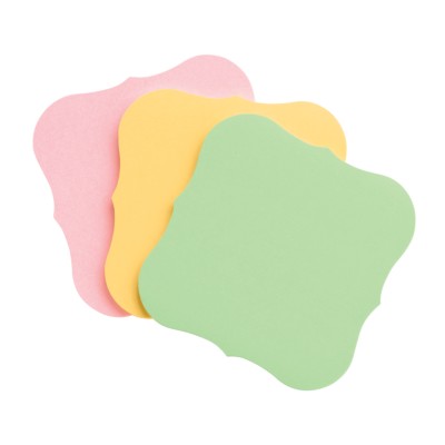 MSHO Sticky Notes Pad, 2-3/4"x2-3/4", UltraHold, Flourish, Custom Colors, 45 sheets/pad, 3/pk 45118