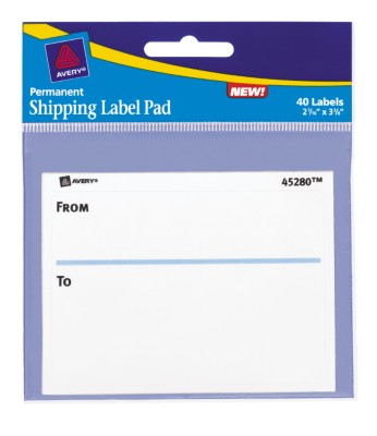 Lt Blue To & From Label Pad 45280