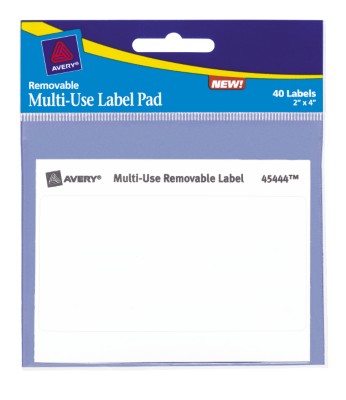 White Multi-Use 2x4 Label Pad 45444