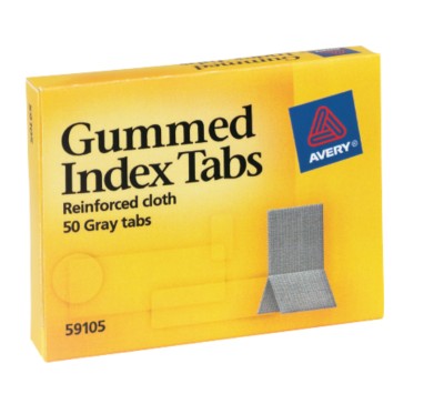 Index Tabs, Gummed Cloth 59105