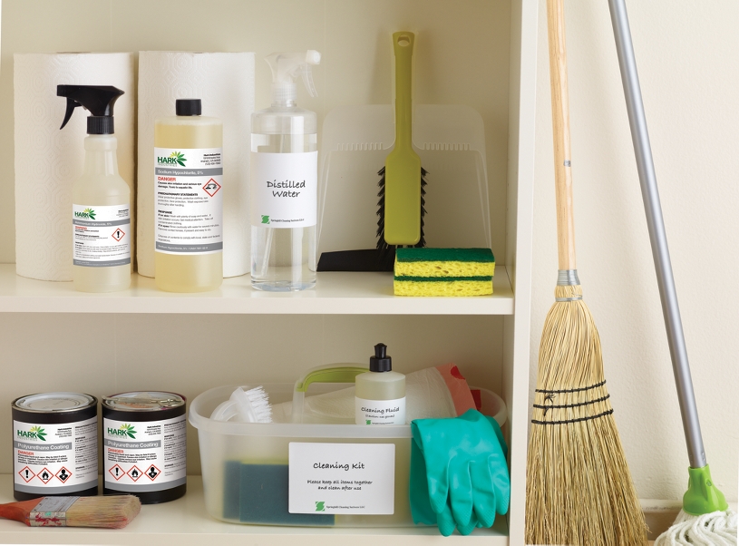 Organize your supply closet with labels