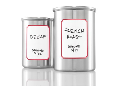 MSHO Dry Erase Labels, 4"x6" sheets, 3-3/4"x5-3/16", White with Red Border, Classic Shape, 1up 6 sh 72417