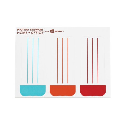 MSHO Color Codong Note Taking Labels, Flourish Shape, 1"x2-1/2", 3 Color Assortment, 3up 30sh 72448