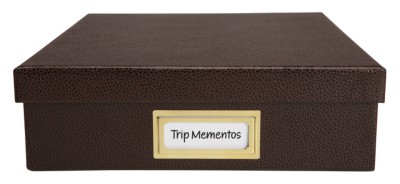 MSHO Adhesive Metal Bookplate, Large, 1-7/16" x 3-1/6", Copper, 3pk 72512