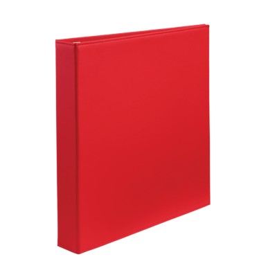MSHO Extra-Wide Polyurethane Binder with 1" One Touch EZD Ring, Red 18584