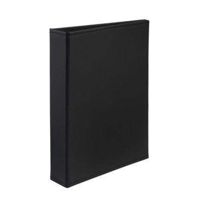 MSHO Mini Polyurethane Binder with 1" Gap Free Round Ring, Black 18591