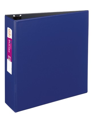 Durable Binder with 3" EZ-Turn Ring, Blue, PVC Free 27651