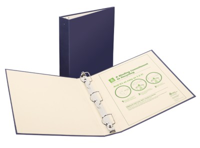 Recyclable Bndr 1.5" Blue 50005