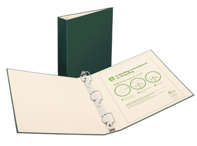 Recyclable Bndr 1.5" Green 50006