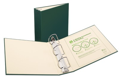 Recyclable Bndr 3" Green 50014