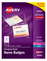 Avery Hanging Style Name Badges