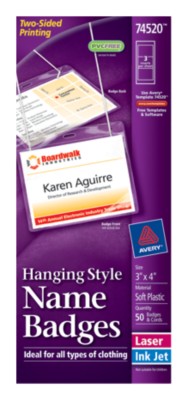 Insertable Name Badges 74520