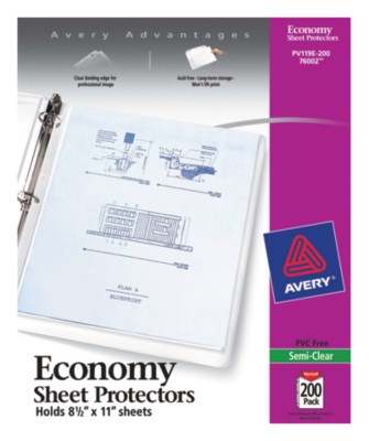 Economy Weight Sheet Protectors 76002