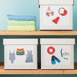 No need to dig through all the boxes to look for what you need. Print a picture on Avery Shipping Labels for a faster find.