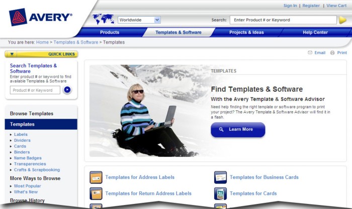 ... Avery.com Templates for Microsoft Word > How to Find an Avery.com