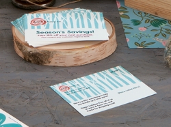 Postcards give potential shoppers a tangible reminder to shop and take advantage of your offer. It’s easy to design a professional-looking mailer with free templates on Avery Design & Print.