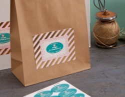 Pack up your customers’ purchases in branded bags, and your customers will help market your business when they carry their purchases out the door.