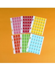 Top Tab Colour Code Labels 'W'