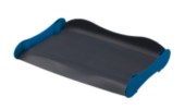 Avery Infinity Wide Entry Tray Dark Grey and Blue A4 and Foolscap
