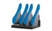 Avery Infinity Modular Heavy Duty Bookrack 4-part Dark Grey and Blue