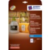 Etiquettes brillantes rectangulaires 62 x 42 mm