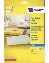 Clear Inkjet Labels