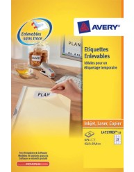 Etiquettes enlevables