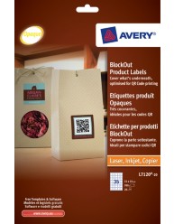 BlockOut Product Labels, square, 35 x 35 mm