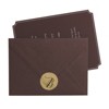 Martha Stewart Home Office&trade; with Avery&trade; Embossed Mailing Labels, 41 mm Diam, Gold, Pack of 18