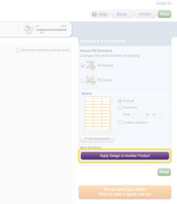 How to Apply a Design to Another Product Using Design & Print Online