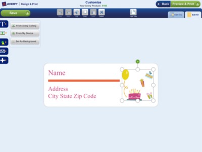 How to Customize Your Project in the Design & Print App for Tablets (Basics)