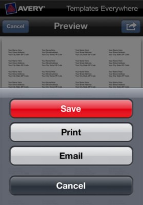 How to Print a Project in the Avery Templates Everywhere App