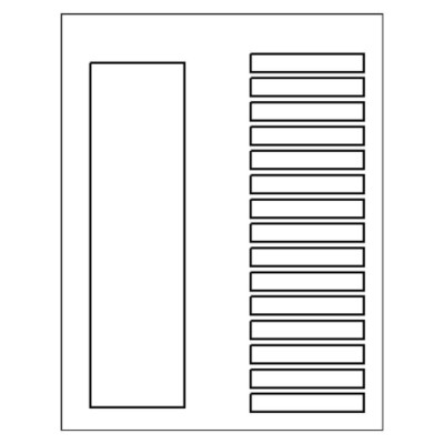 Ready Index TOC Dividers 15-Tab Translucent