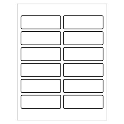 Print-to-the-Edge Label, 12 per sheet