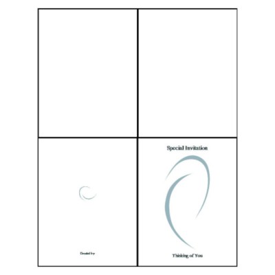 Ellipse Quarter-Fold Greeting Card