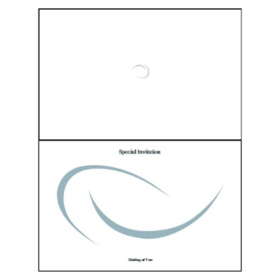 Ellipse Half-Fold Greeting Card - Wide
